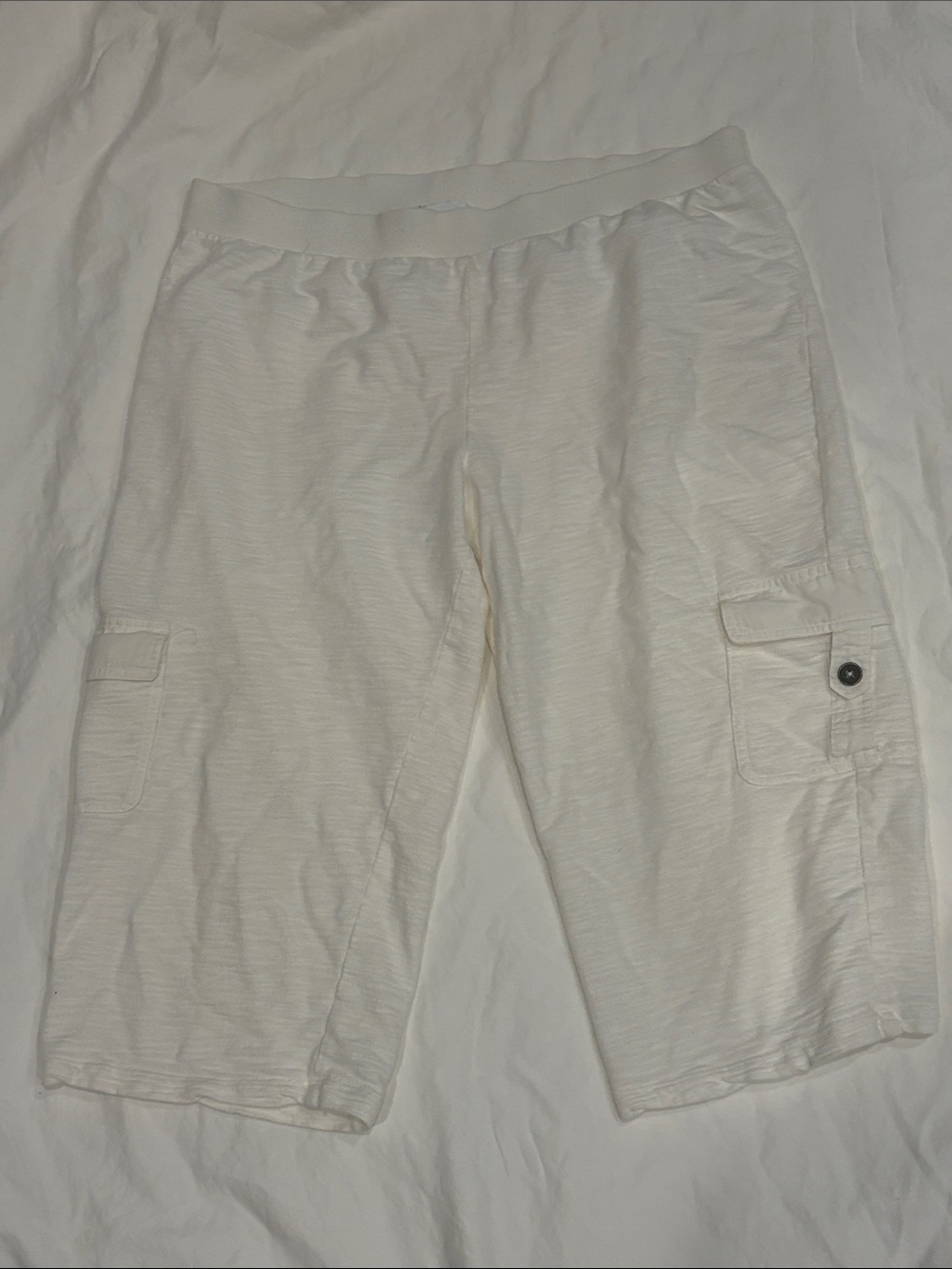 Zenergy Women's Light Cream cotton Cargo Capia